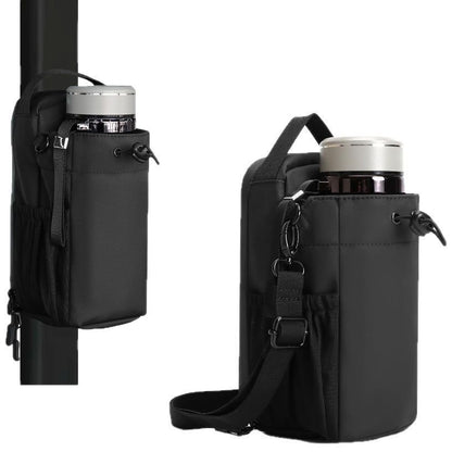 Magnetic Gym Water Bottle Bag with Shoulder Strap