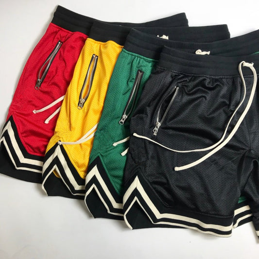 Men's Breathable Mesh Sports Shorts for Basketball and Gym Training